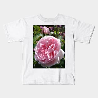 Pink Rose Flower Kids T-Shirt